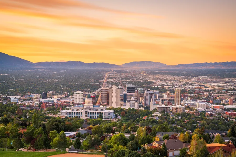 cityscape view of salt lake city, utah